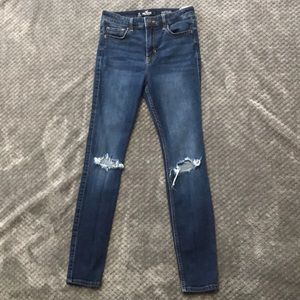 Hollister Distressed High Rise Super Skinny Jean